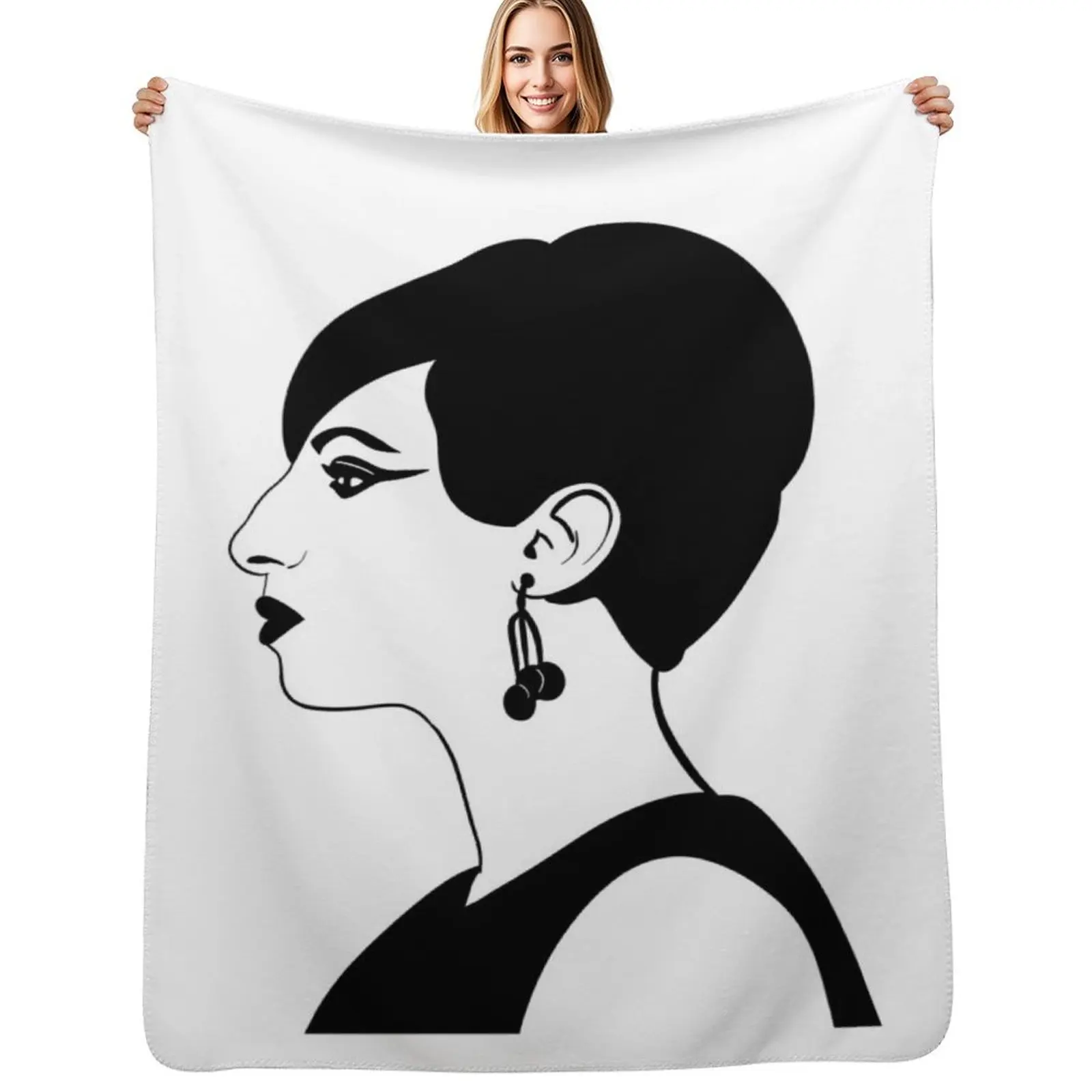 Barbra Streisand Profile Throw Blanket Plaid on the sofa Large Luxury Designer Winter beds Polar Warm Blankets