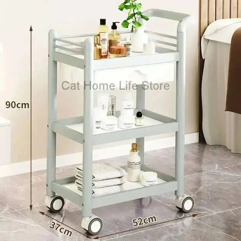 

Nail Beauty Equipment Furniture Trolly Salon Hairdresser Aesthetic Auxiliary Car Professional Hairdressing Trolley Hairdressers