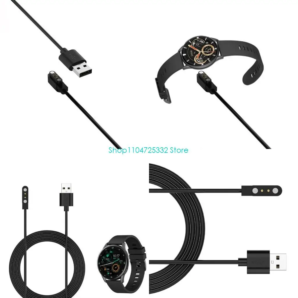 Cable cargador P5EA para reloj Kieslect K10 K11, Cable carga repuesto, Cable carga USB magnético, 0,6 M / 1M