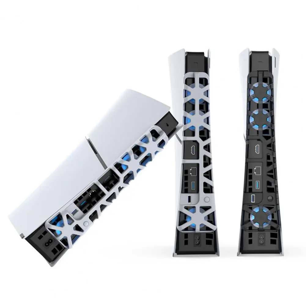 Quiet Cooler Fan Efficient System Efficient Game Console Fan with Low Noise Strong Wind for Ps5 Slim Usb Plug-play Radiator