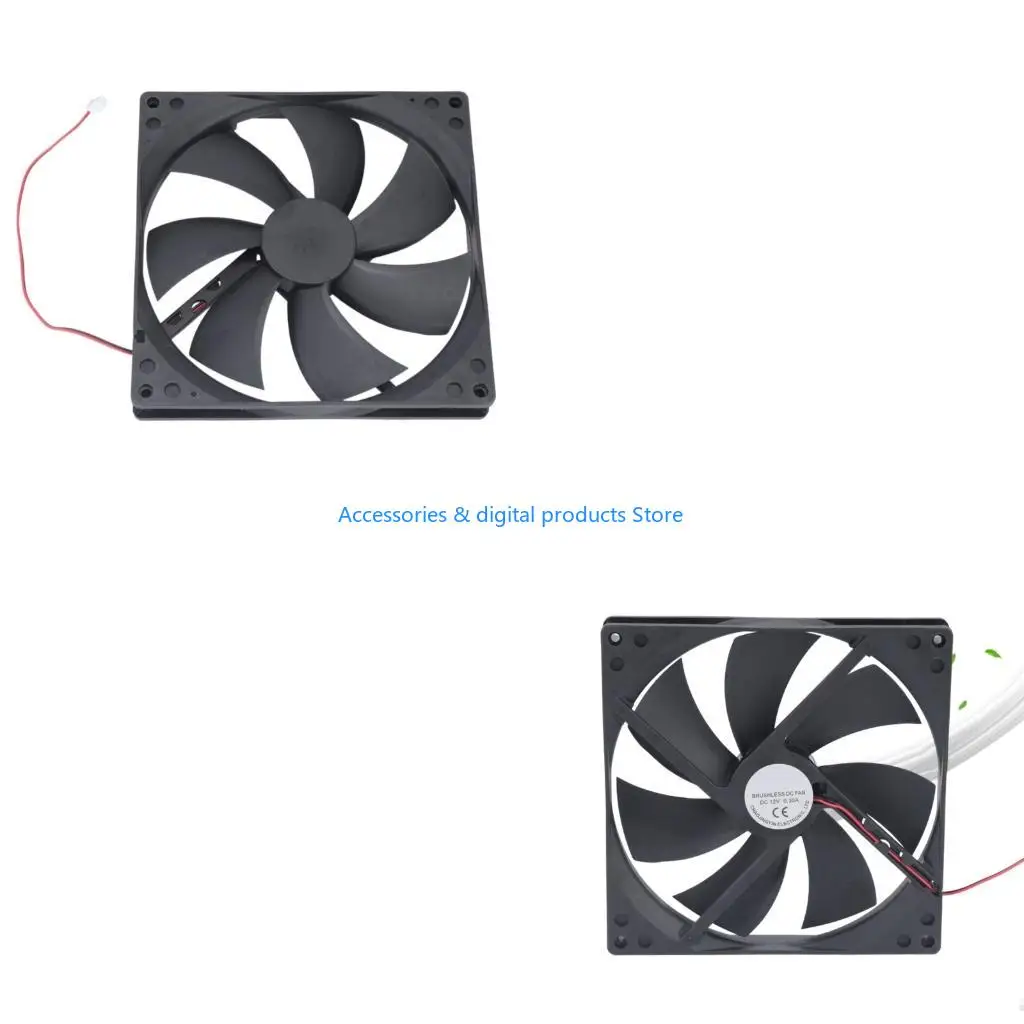 77JD High Performances 180mm Brushless Fan 80CFM 12V Low Noise Universal Power Integration For Server Cabinets Outdoor