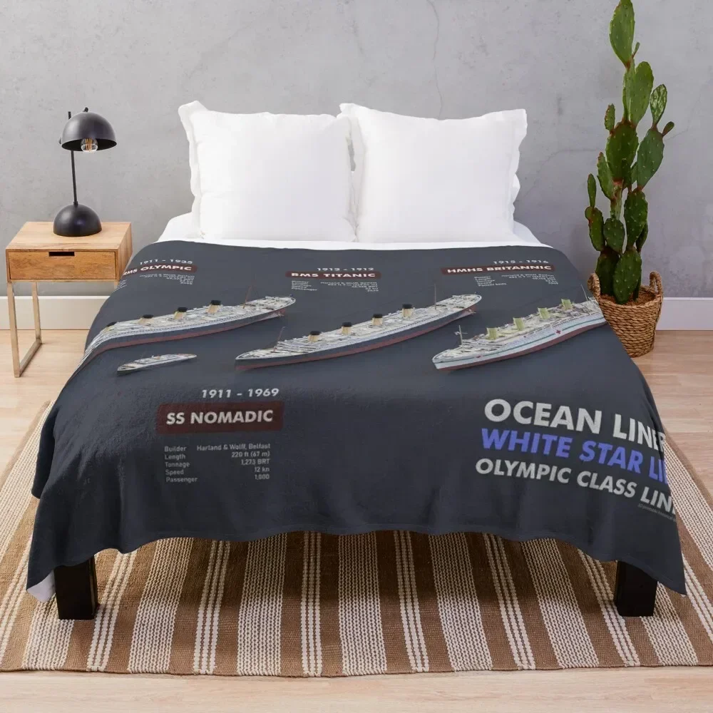 Ocean Liners - White Star Line Throw Blanket wednesday For Sofa Thin manga Summer Beddings Blankets