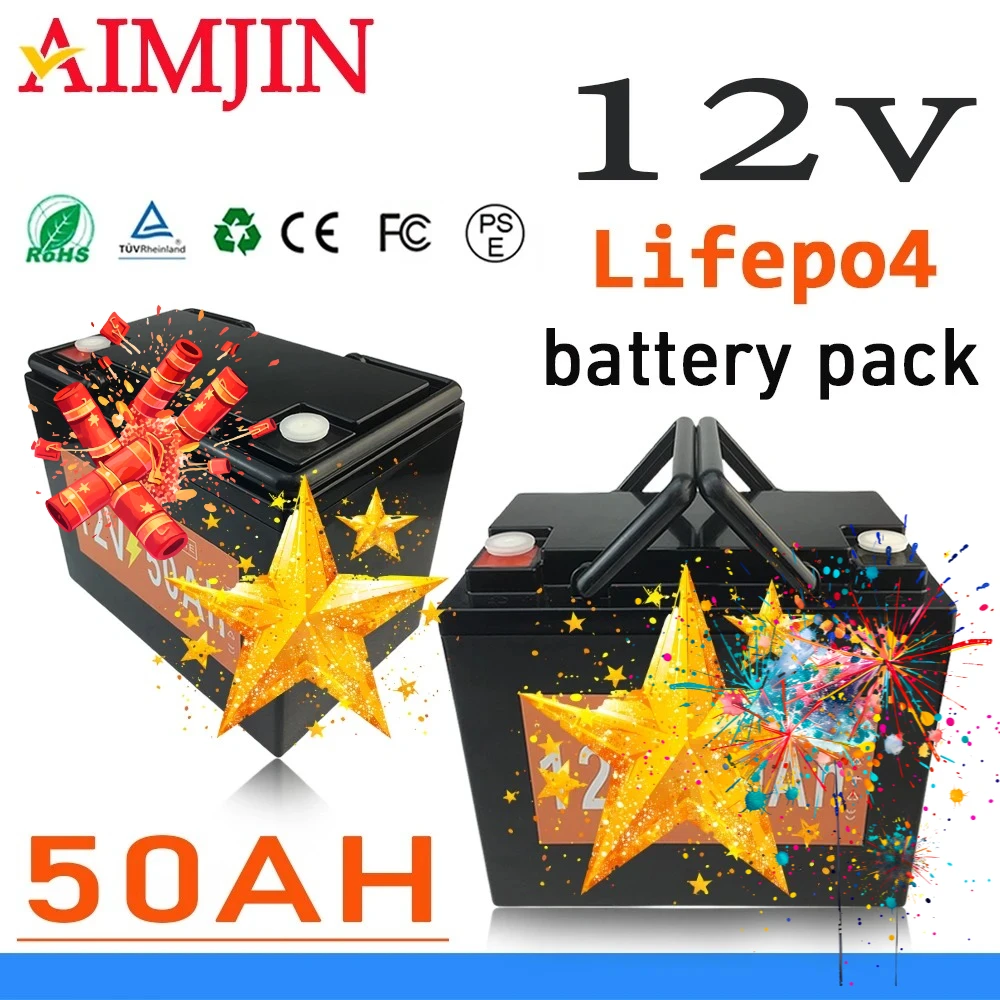 

12V Power Supply Lifepo4 Multipurpose 50Ah Battery Pack for Children's Toy Car, Solar Street Lights Andother Small Equipment