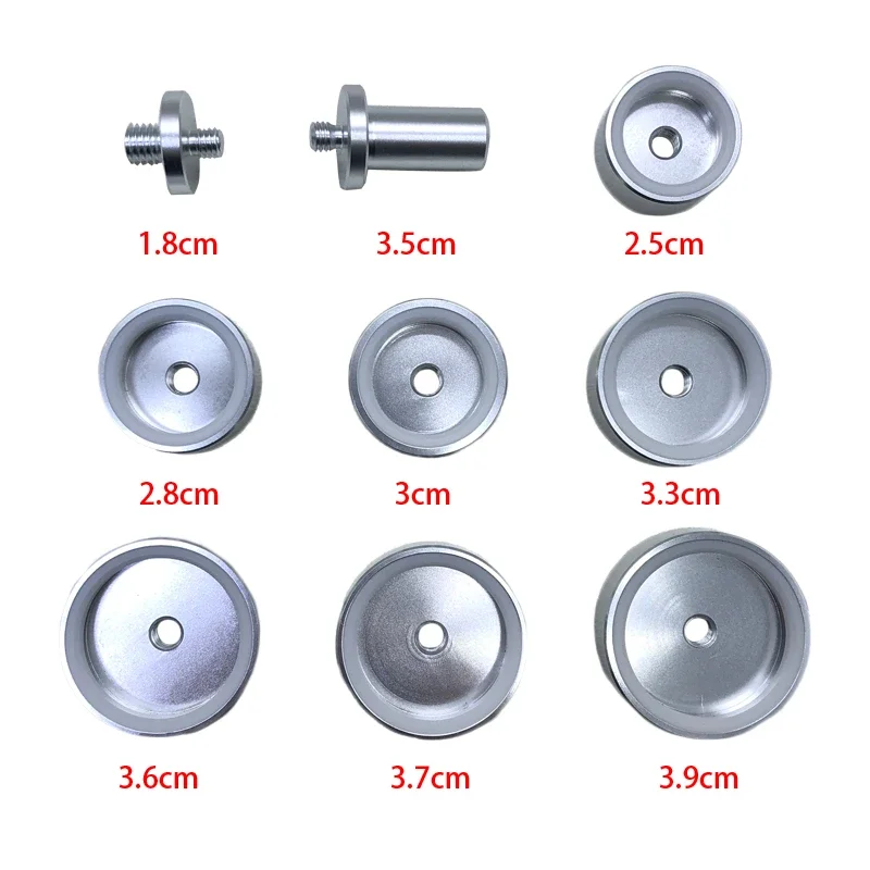 9 pcs/set Strong Aluminum Alloy 26mm~44mm Watch Bezel Dies Set For RolexWatch and TudorWatches Crystal Case press