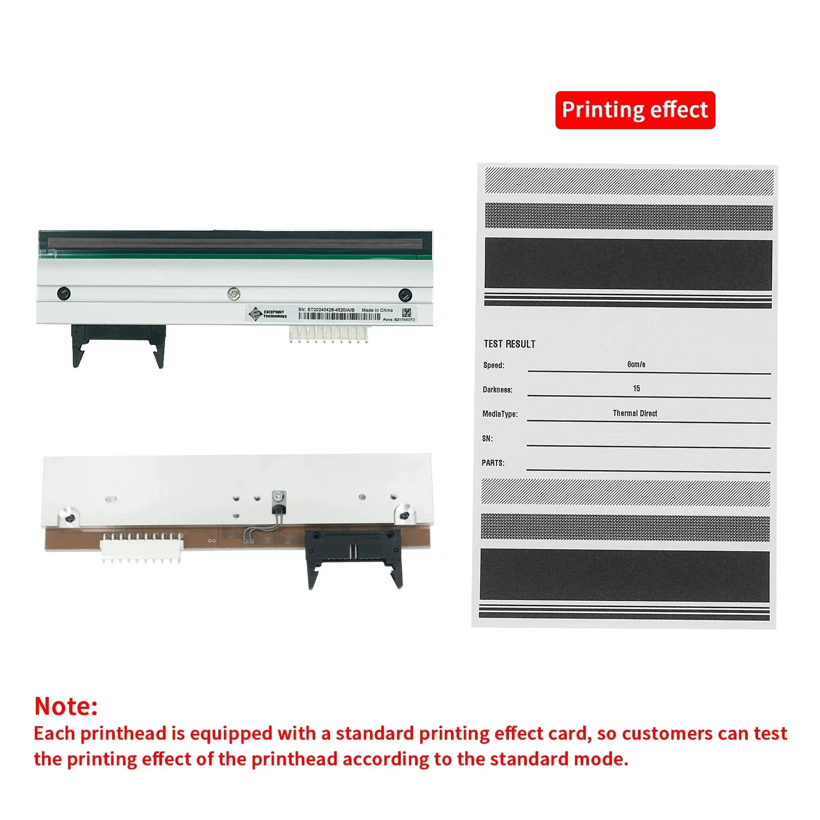 ✅ Cabezal de impresión de 300 ppp para cabezal de impresora térmica Zebra 170Xi3 170XiIII Plus, G46500M ✅