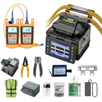Fiber Optic Fusion Splicer Komshine EX39 Fast Splice 8s  Core Alignment Splicer Machine+4000mAh + OPM Optical Power Meter OLS