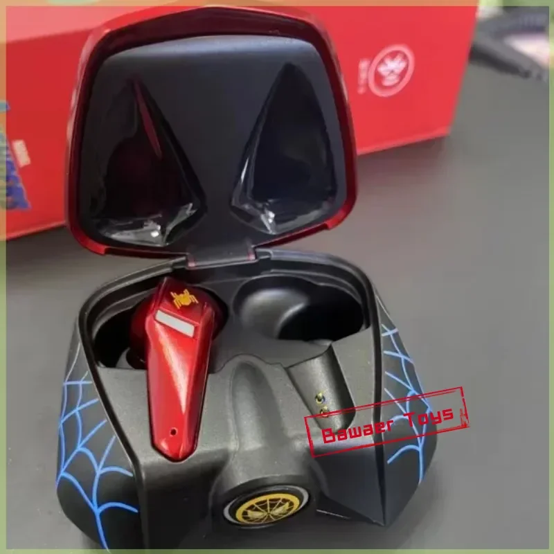Подлинные беспроводные Bluetooth-наушники-вкладыши Marvel Iron Man, капитан Америка, Человек-паук, подарок для игр, мужской шум