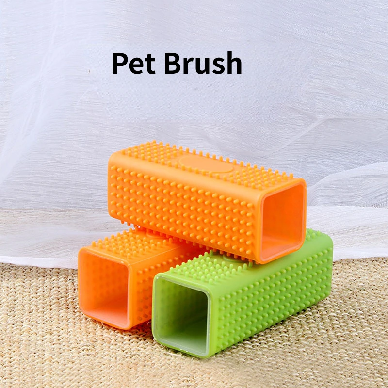 Silicone Hollow Rubber Dog Hair Brush Hair Remover Cars Furniture Carpet Clothes Cleaner Brush Pet Tools Pet Supplies