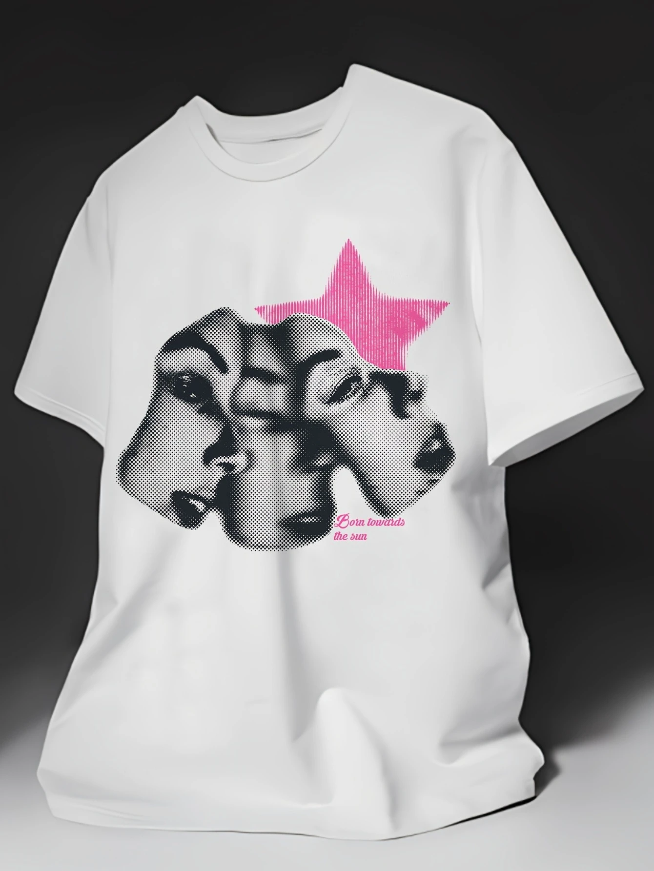 

Звездный портрет, графический принт, лето, осень, зима, люксовый бренд, мужская и женская футболка из чистого хлопка с коротким рукавом, уличная