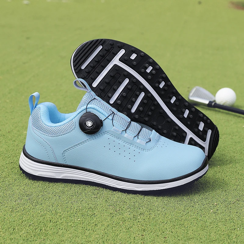 Sepatu Golf wanita, alas kaki Golf profesional nyaman anti Slip ringan