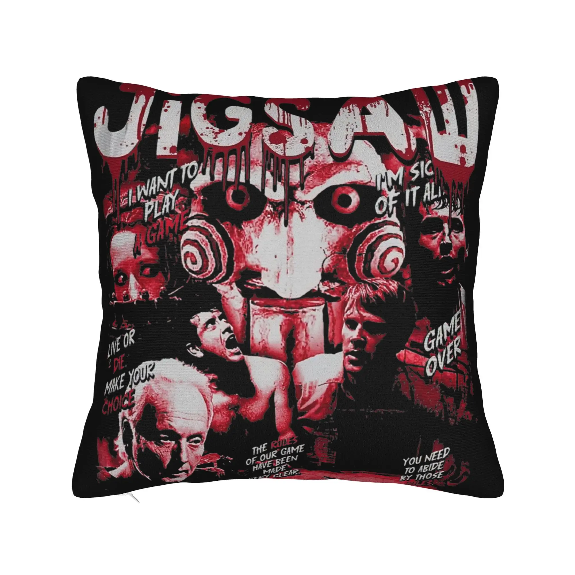 Jigsaw Saw Movie Pillowcase Soft Polyester Cushion Cover Gift  Throw Pillow Case Cover Home Drop Shipping 45*45cm