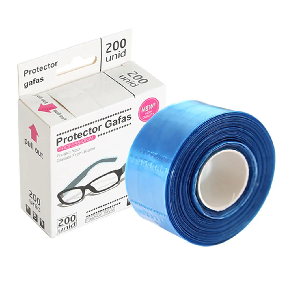 200ps/Box Disposable Glasses Leg Sleeves Cover Hairdressing DIY Barber Hair Coloring Styling Tool Eyeglasses Protector Accessory