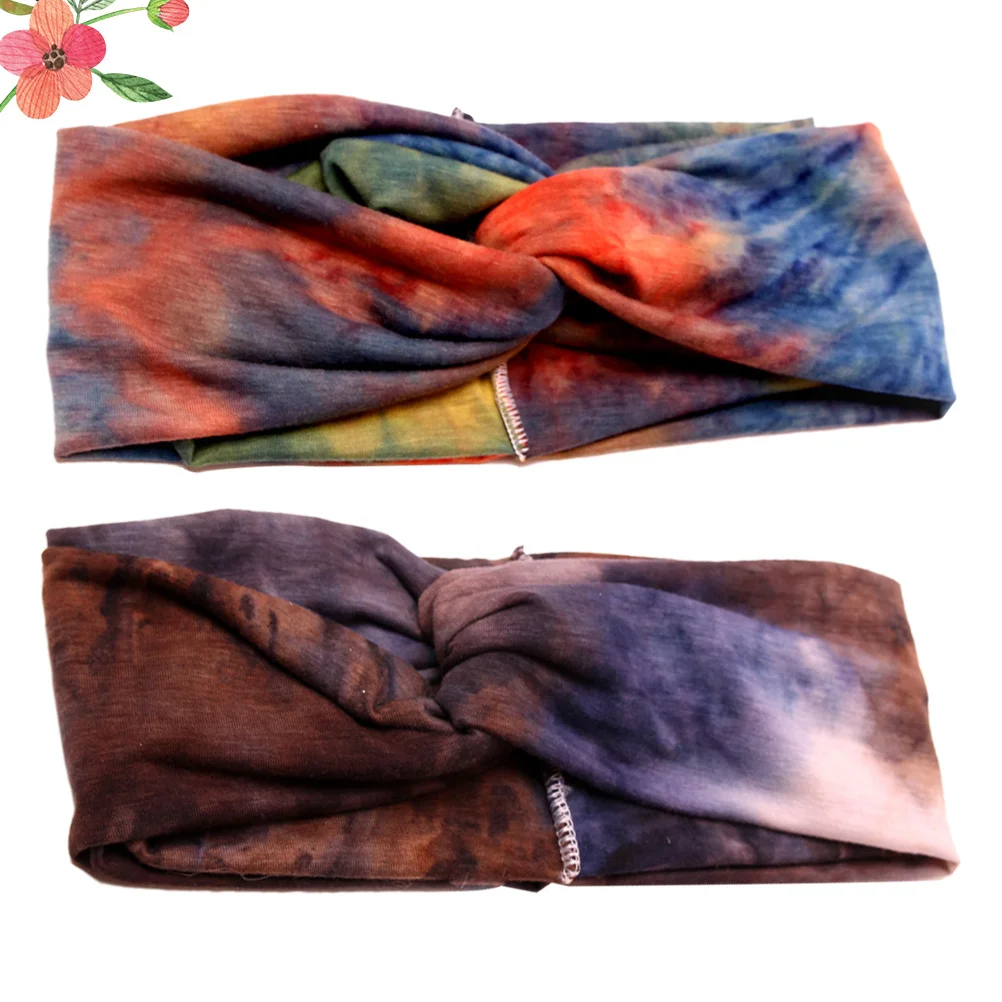 

Hair Turbans for Women Bohemian Headscarf Hairband Bands Yoga Headwear Elastic Sports Miss