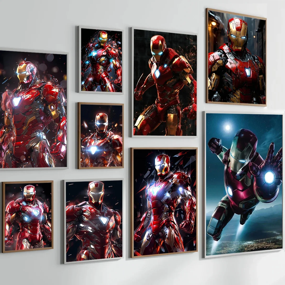 Movie Hero Iron Man Movie Posters Watercolor Canvas Paintings Fashion Pop Prints Wall Art Modern Home Decor Gifts Living Room