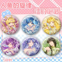 Mermaid Melody: Pichi Pichi Pitch Nanami Lucia Hanon Hosho Brooch BagLapel Pin Souvenir Soft Button Decorative Hat Badge Gift