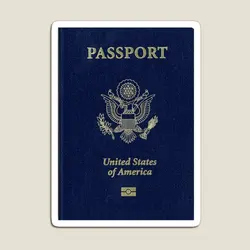 Us United States Passport Magnet Decor Cute Refrigerator Kids Toy Home Children Stickers Holder Baby Funny Magnetic Colorful