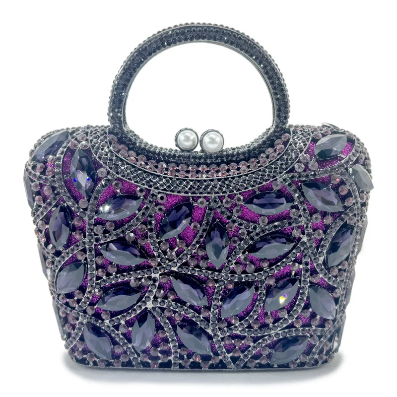 

Ladies Diamond Handmade Point Diamond Handbag Dinner Bag Metal Clutch Handtaschen Luxus High-End Ladies' Banquet Bag Luxury Bags