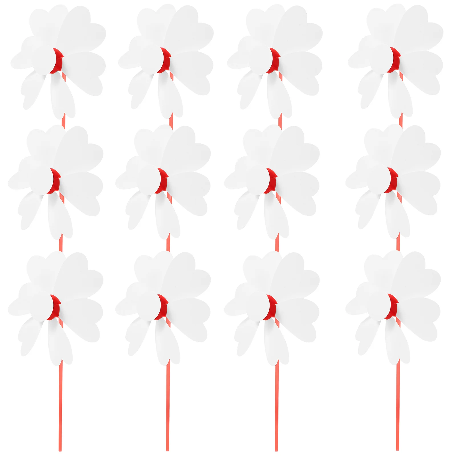 

12Pcs DIY Blank Paper Pinwheel Unfinished Drawing Painting Set for Kids Kindergarten Creative Graffiti Decorations