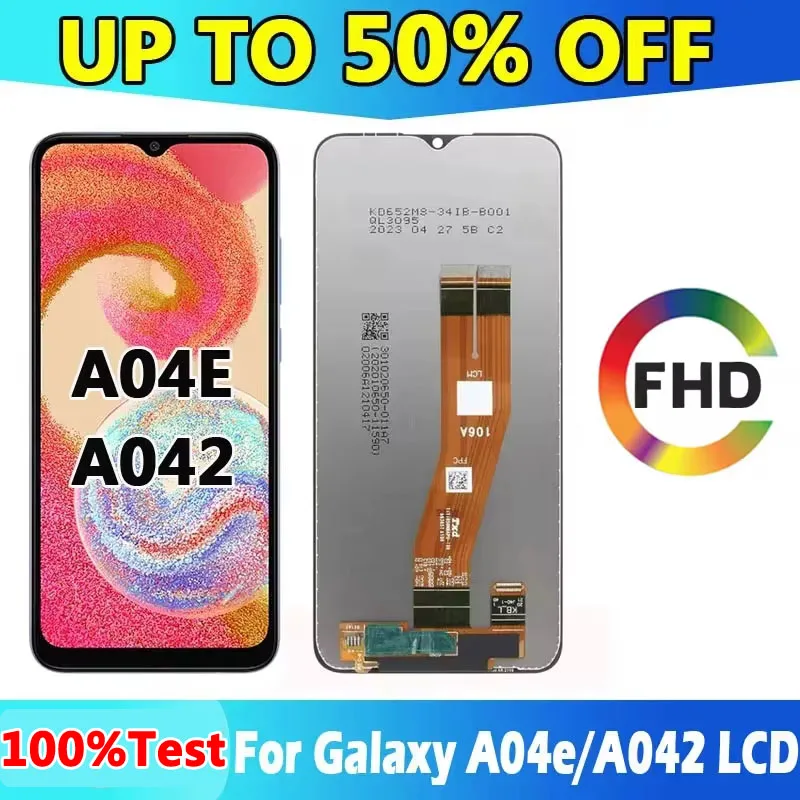 ЖК-дисплей 6,5 'для Galaxy A04e A042F, ЖК-дисплей с сенсорным экраном, дигитайзер для Galaxy A042 LCD M04 N045 F04 E045, дисплей