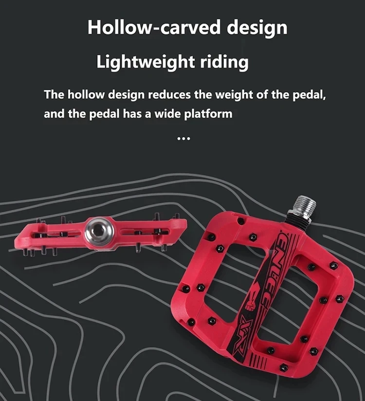Mountainbike ultraleichtes Nylon Plattform pedal für Fahrrad Fuß stütze Clipless Pedale Flach lager Fuß stütze MTB Fuß stütze Radfahren – Detail 2
