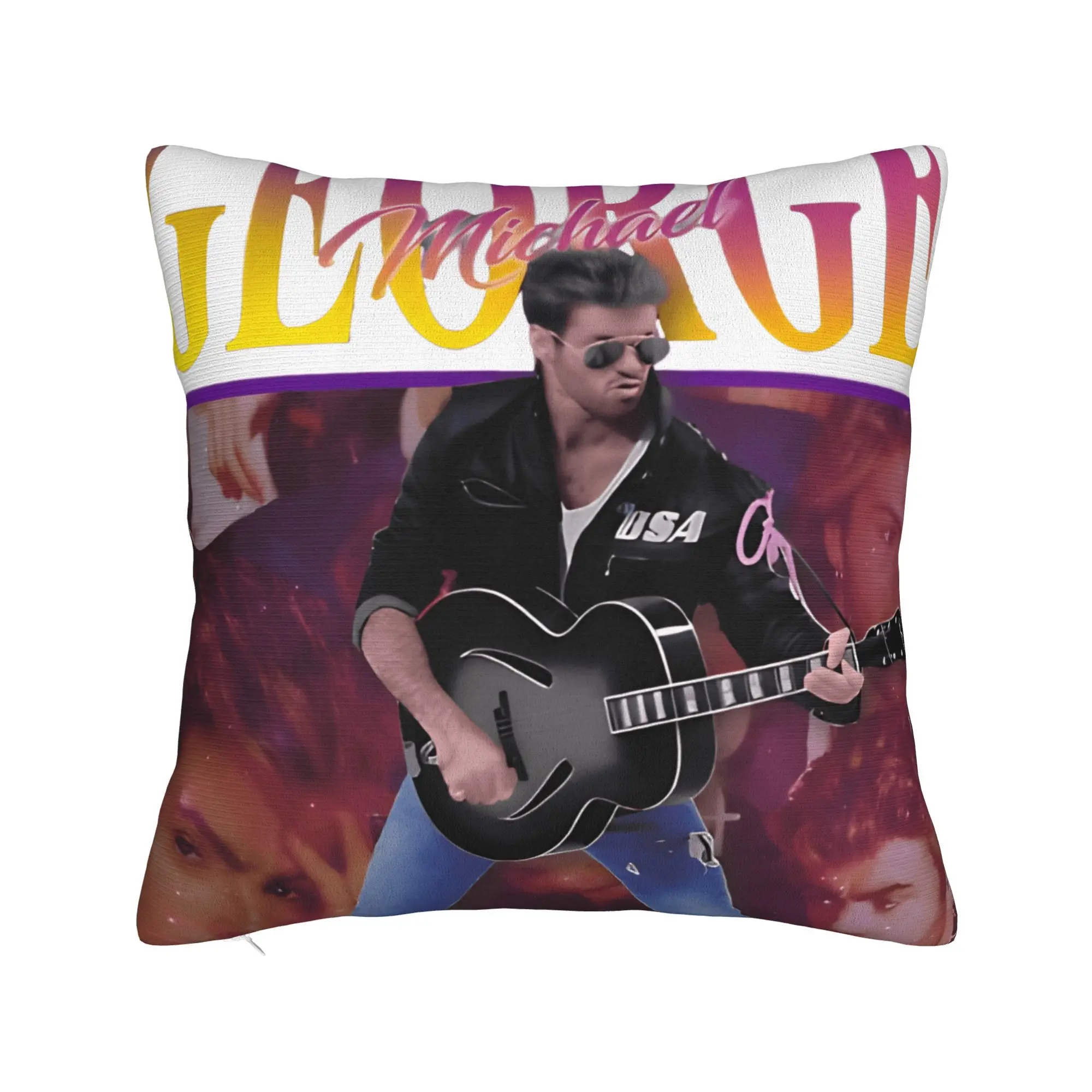 Legend 80s Singer George Michael Pillow Case  Soft Pillow Cover Novelty Pillowcases For Sofa Bedroom Home Decor
