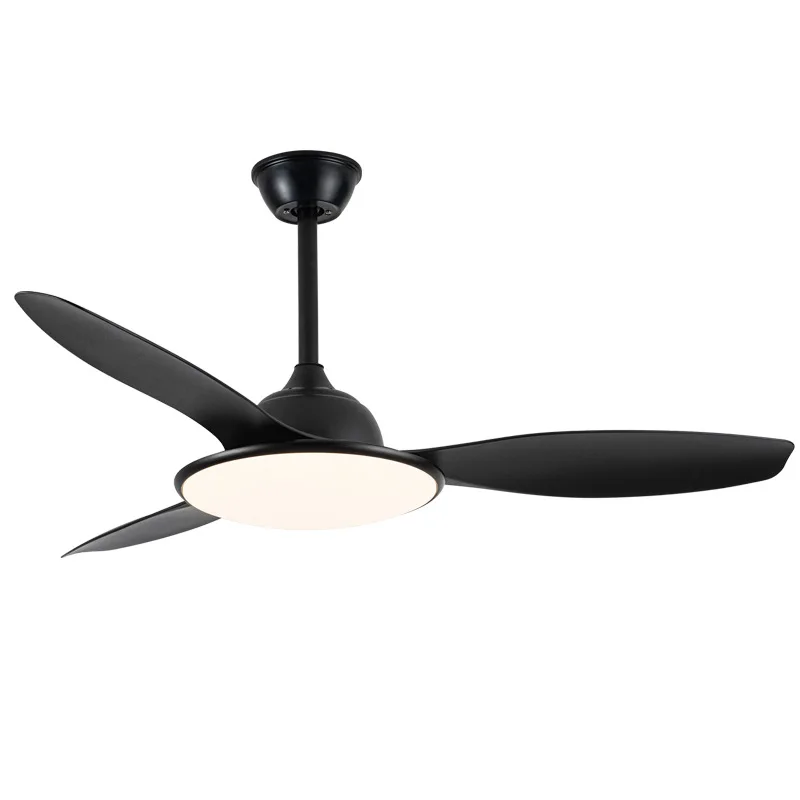 

Modern simple living room fan light variable frequency ceiling fan light dining room bedroom household integrated silent