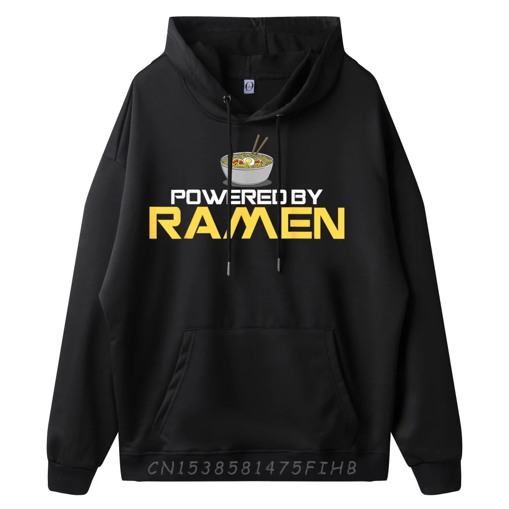 Powered By Ramen Japanese Noodles Streetwear Men Hoodie Homme Long Sleeve Pullover Hoodie For Men