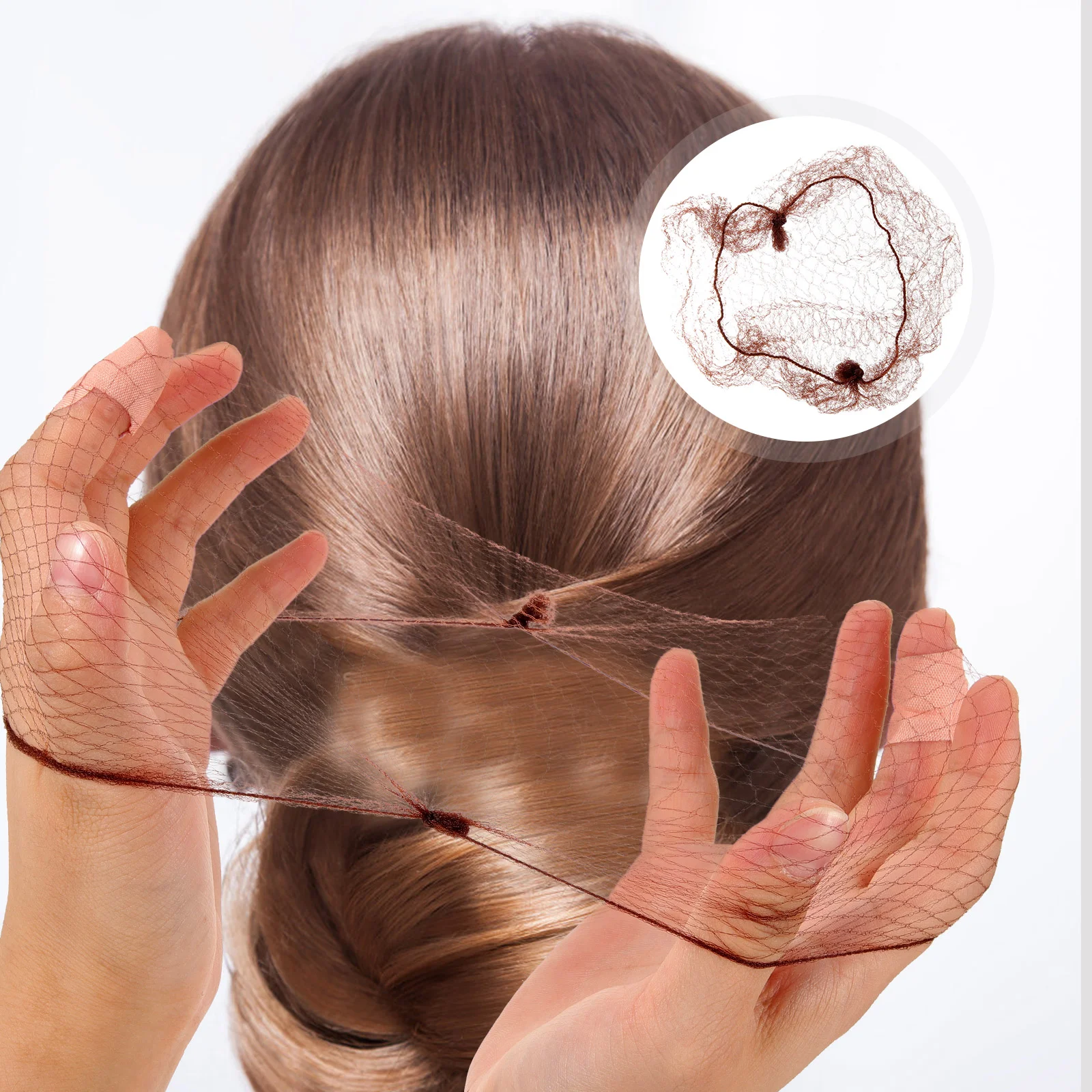 

50 шт. сетки для волос, женская сетка для пучка, сетка для волос, аксессуары для укладки, балетная танцовщица, сетка для волос, коричневые сетки для волос, уход за волосами