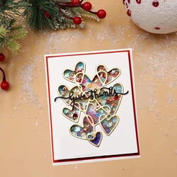 Heart Frame Background Scrapbooking Cutting Die Embossing Punch Stencil DIY Handicrafts Knife Mold 2024 Dies New Arrivals