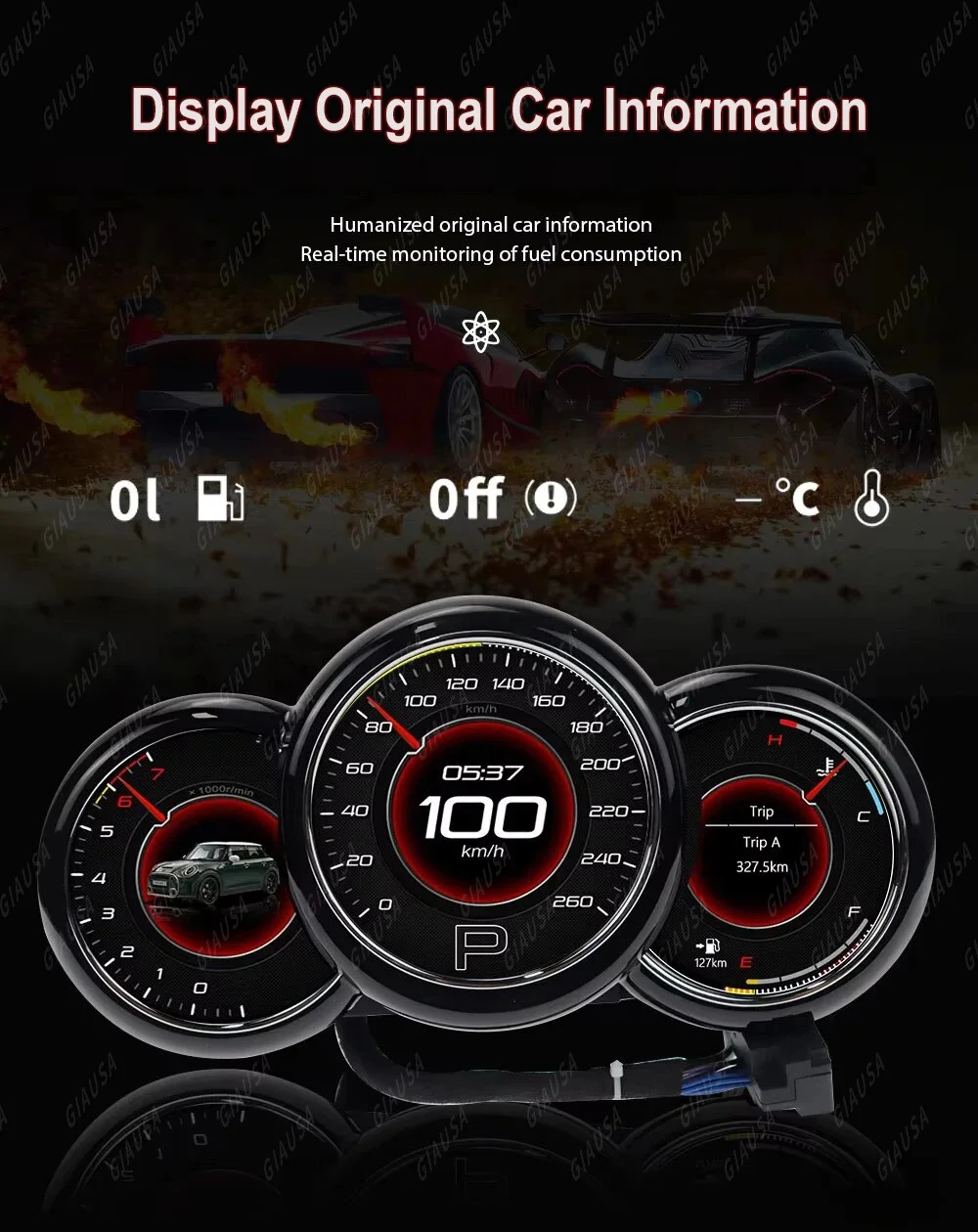 Car LCD Digital Cluster For BMW Mini Cooper 2014 to 2023 LCD Screen GPS Virtual Cockpit Speed Meter Instrument Dashboard Panel