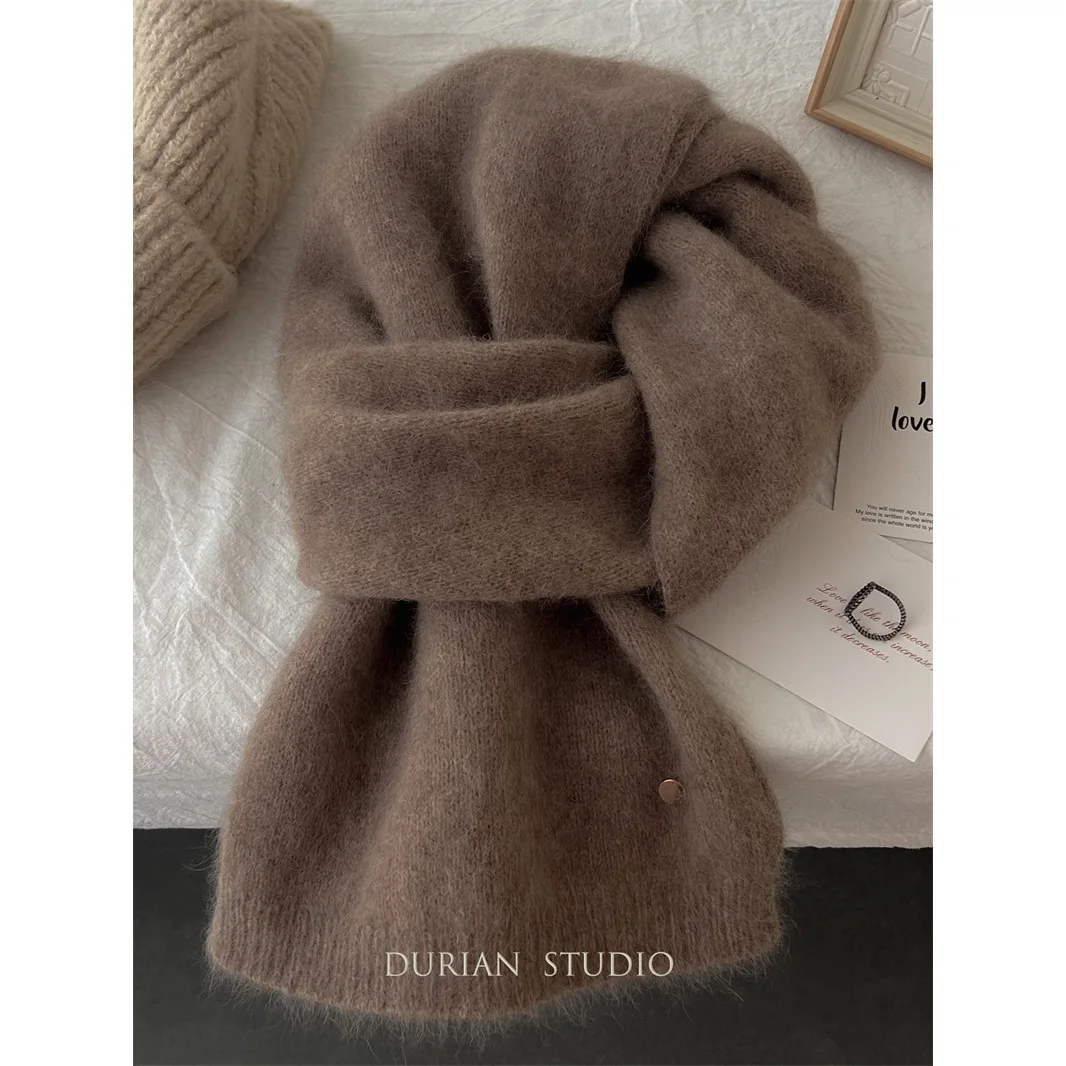 High‑Grade Fluffy Wool Neck Scarf, Chic Warm Raccoon Velvet Shawl, All‑Match Winter Accessory For Women, Present‑Ready