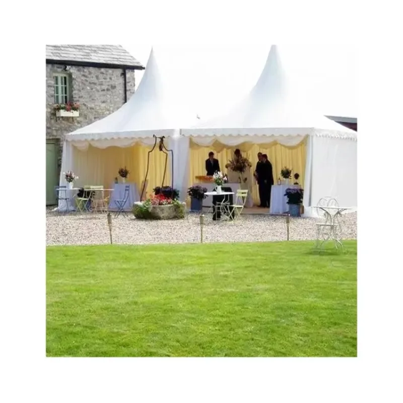 

2024 Hot Sale Aluminum Pagoda Tent for Indoor Events Large Outdoor Wedding Ceremony Tents in Sizes 6x6m 8x8m 10x10m