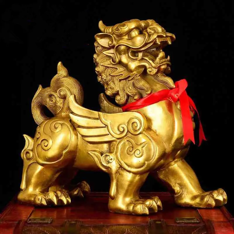 Money Ornament for Home Decor, , Peace, Brass Pixiu