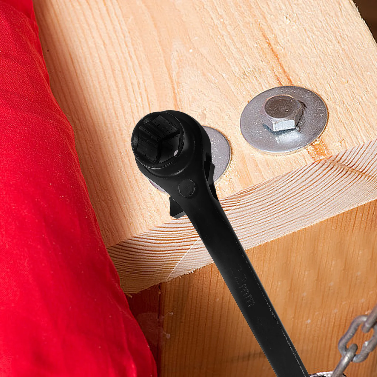 

21Mm Ratchet Podger Spanner Chrome Vanadium Steel Scaffold Wrench For Fastener Installation Dismantling Hand Tool