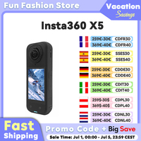 Insta360 X5 Camera Waterproof 8K 360° Action Cam Lenses8K 30fps 360° Video X5 Action Camera Wind Guard 185mins New original