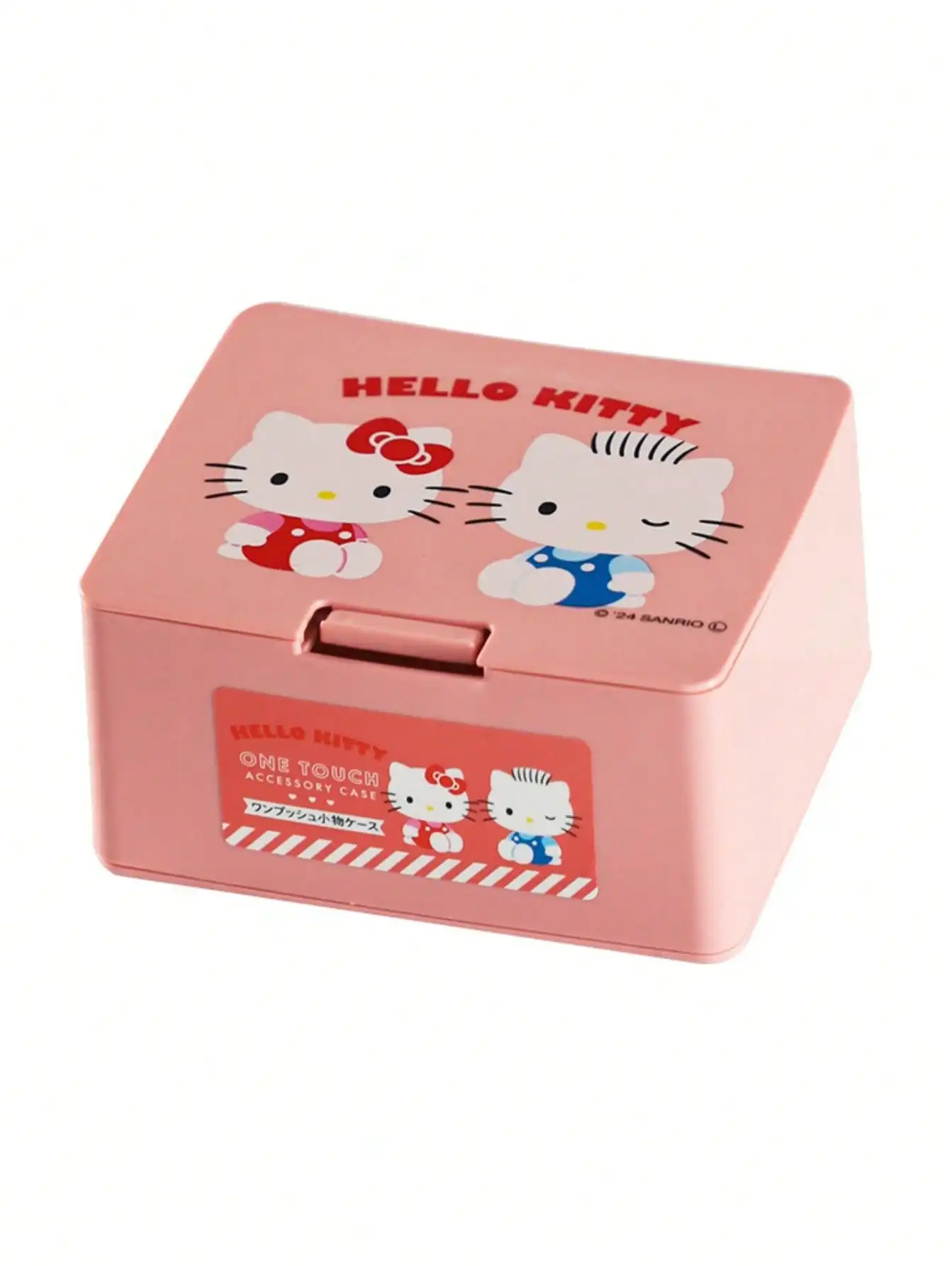 1 Stück Hellokitys Kuromi Kunststoff-Aufbewahrungsbox mit Drucköffnungsdeckel - Moderne Aufbewahrung für Zahnseide, Kosmetikpads und Kleinteile – Detail 10