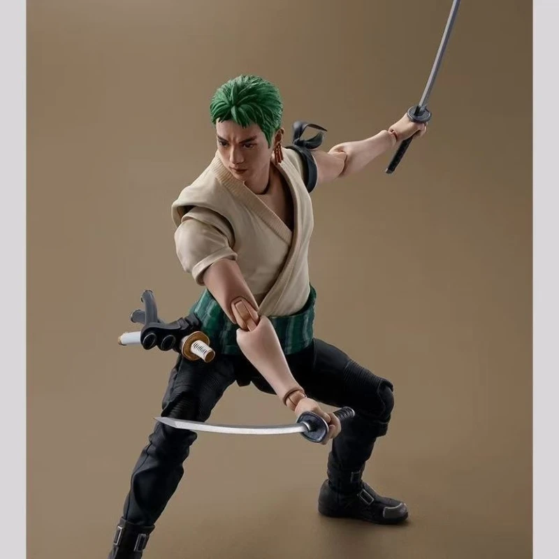 متوفر [تصفيف هاندي] بانداي SHF One Piece Netflix Live Version Luffy Zoro نموذج شخصية متحركة مشتركة