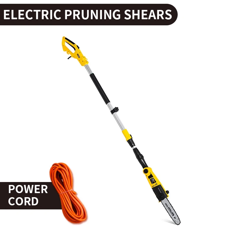 Electric High-Altitude Chain  High Branch  Garden Telescopic Long Pole Fruit Tree Pruning  Handheld Tree Saw