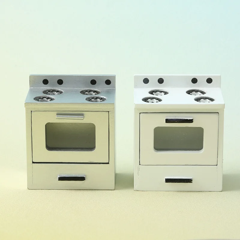 Kinder Rollenspiel Puppenhaus Mini-Möbel: Simulierter Gasherd, Puppenhauszubehör und Mini-Szenendekoration