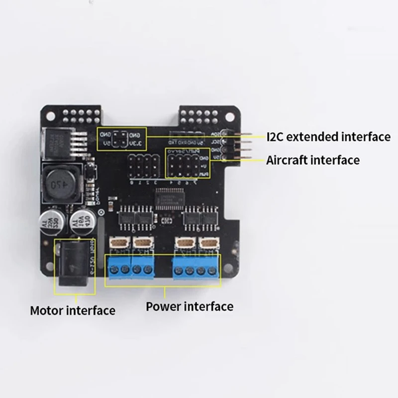 Placa de expansão robô raspberry pi 4b 3, chapéu de motor de passo, motor de 4 vias, controle remoto wi-fi