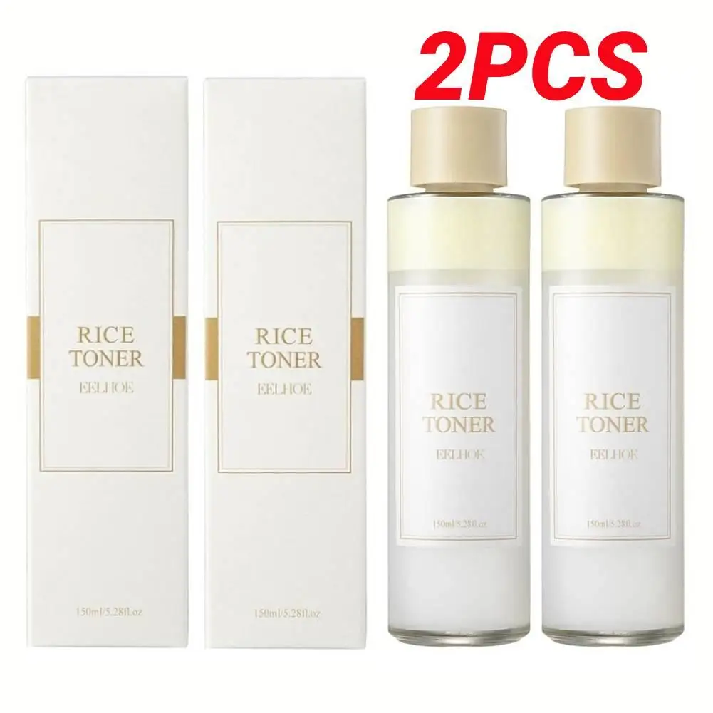 

2PCS Rice Face Toner Moisturizing Water Brightening Lifting 150ml Deep Facial Cleanser For Young Glowy Korean Skin Care