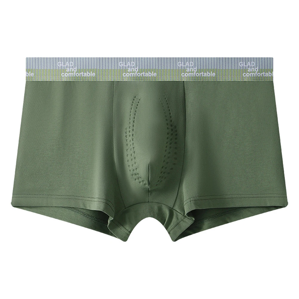 

Men's Sexy Loose Cotton Middle Waist Elastic Underwear Breathable Briefs Quick Dry Underpants Panties Males Shorts