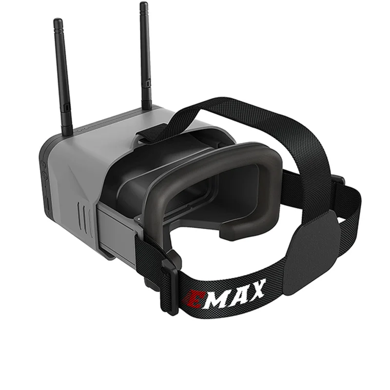 EMAX Transporter 2 FPV Goggles 4.3 Inch 5.8Ghz 40CH Adjustable Focal Demountable Monitor with Built-in Battery DVR for RC Drone