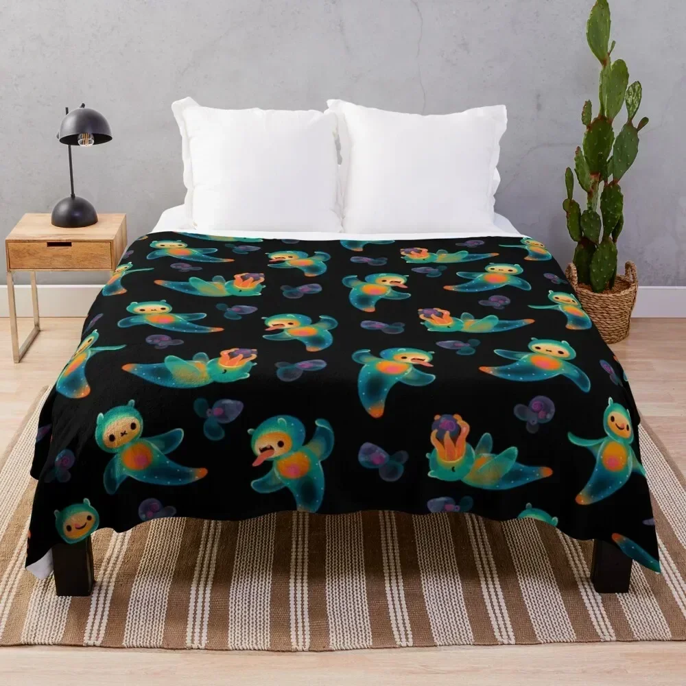 

Sea angel and sea butterfly Throw Blanket Stylish Couch Blanket for Home Living Room