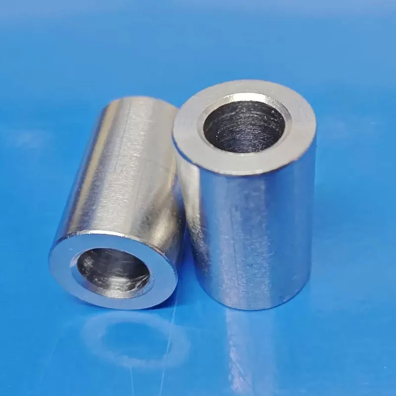 1-2pcs M8 304 Stainless Steel Bushing Washer OD 18mm 22mm Metal Gasket Round Hollow Unthreaded Standoff Spacer Sleeve