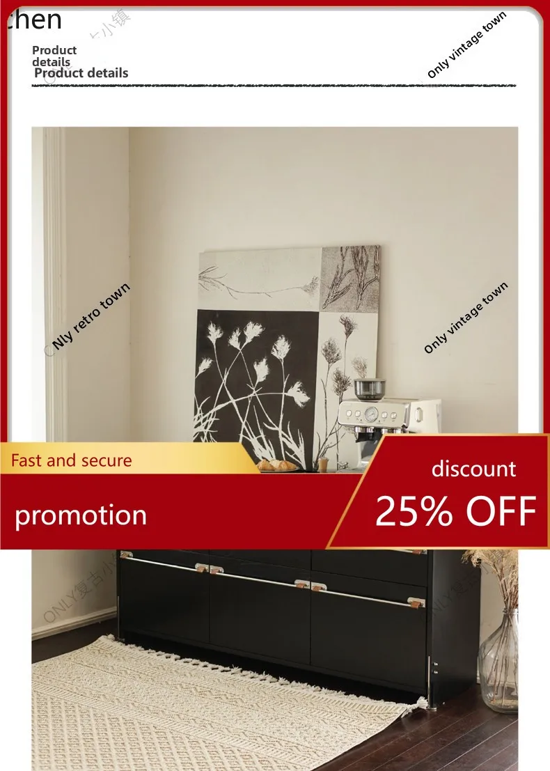 

YFY solid wood chest side cabinet against the wall solid wood storage bedside cabinet