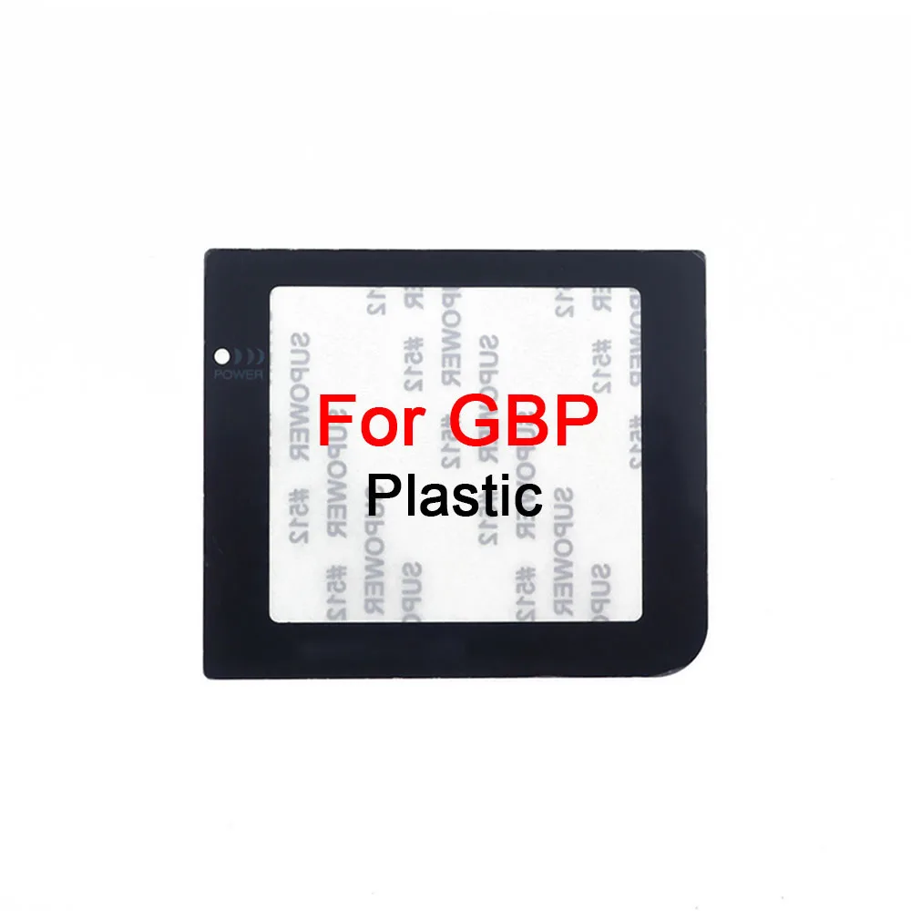 1–10 Stück Kunststoff-Glas-Bildschirmlinse für GB GBA SP GBC GBP GBA Objektivabdeckungsschutz mit Kleber – Detail 3