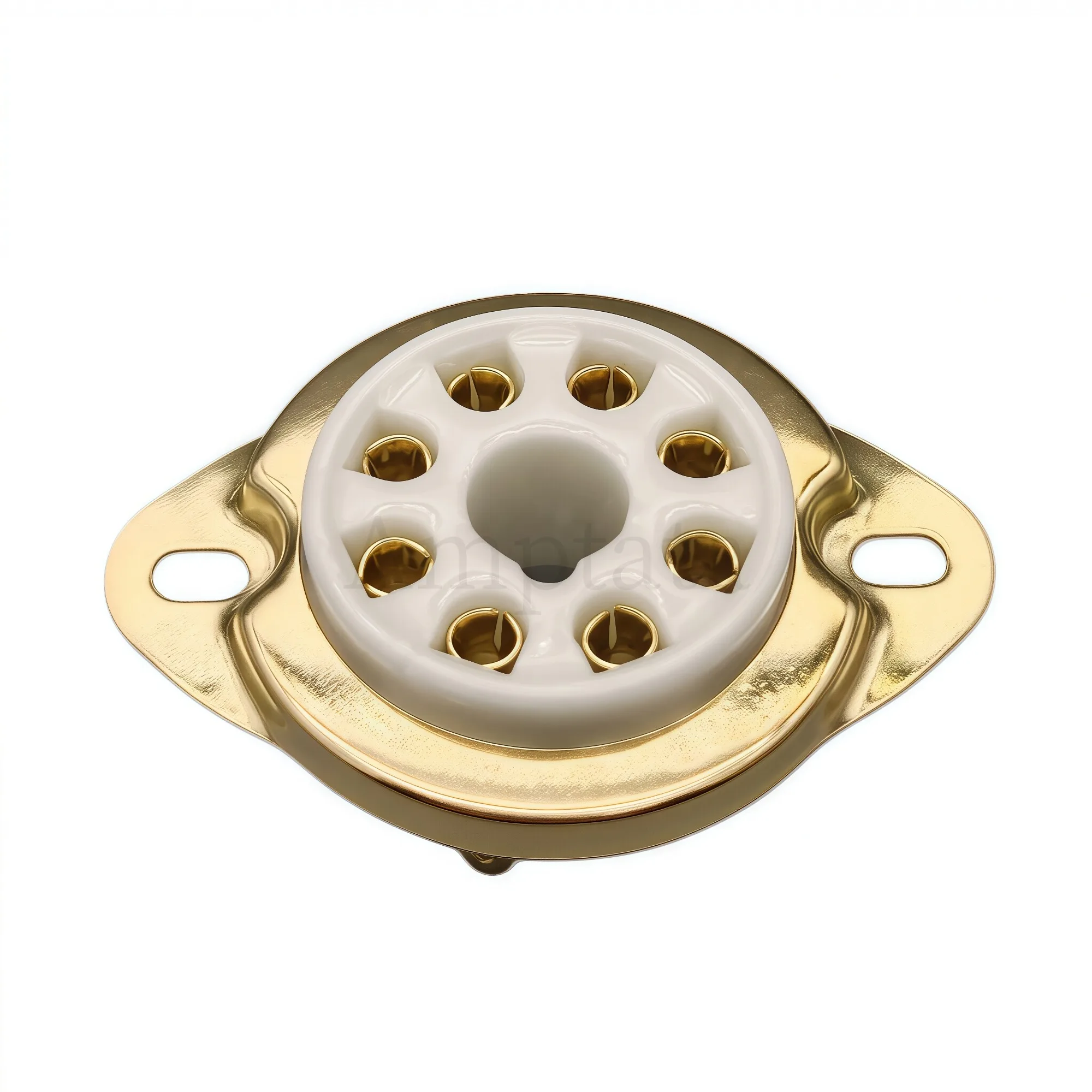1pcs 8MPC1 8 Pin Ceramic Tube Socket Silver Foot Large Seat, Amplifier Tube Holder for KT88 EL34 274B 6SN7 6V6