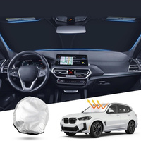 Windshield Sun Shade Custom Fit for 2018-2023 2024 BMW X3 Accessories Foldable Sun Shield Reflective Polyester Sun Visor