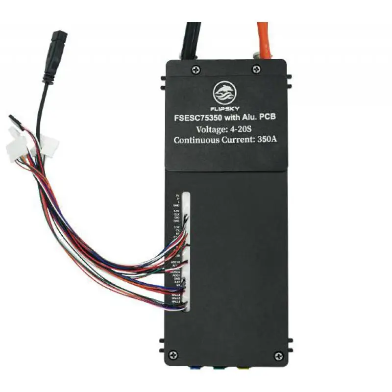 Flipsky Fsesc 75350 84v Base Esc 350a à courant élevé sur Vesc avec boîtier en aluminium boîtier de refroidissement par eau pour Robot de combat E-foil